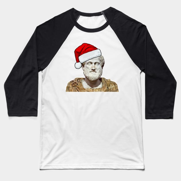 Aristotle Santa Baseball T-Shirt by (Eu)Daimonia